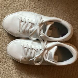 Puma All-White Casual Sneakers